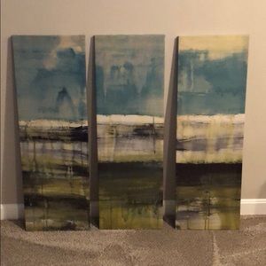 Three panel wall hanging